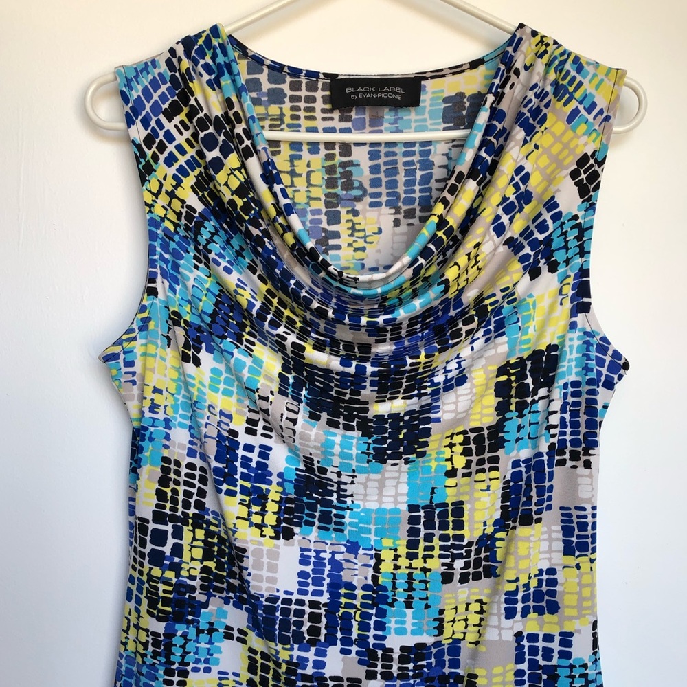 Black Label Cowl Neck Sleeveless Blouse - S